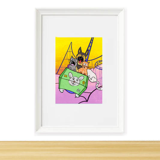 Fine Art Print enmarcado ROLLED COASTER
